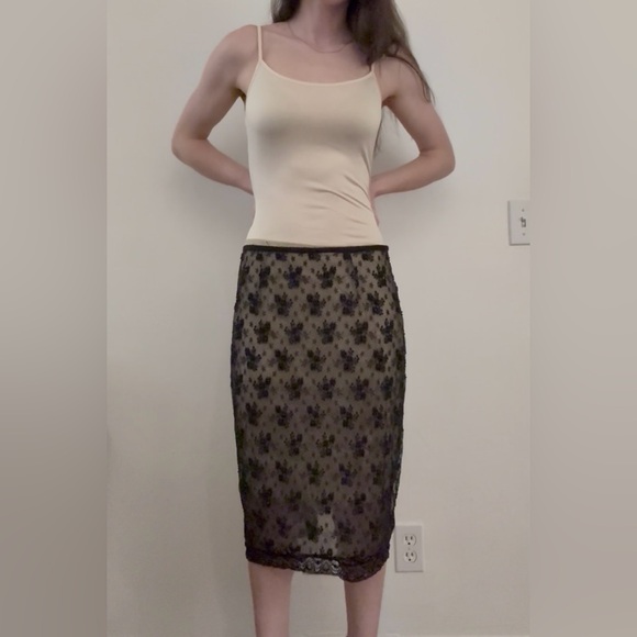 Tracy Reese Beaded Pencil Skirt Vintage - Picture 5 of 8